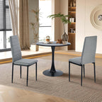 Juego de 4 Sillas de Comedor Contemporáneas en Gris