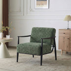 Cyber Homemake ● Sillón de Terciopelo Chenilla y Madera (Verde)