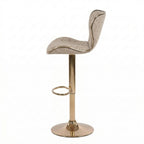 Cyber Homemake ● Taburete de Bar Moderno Lujoso con Acabado Dorado