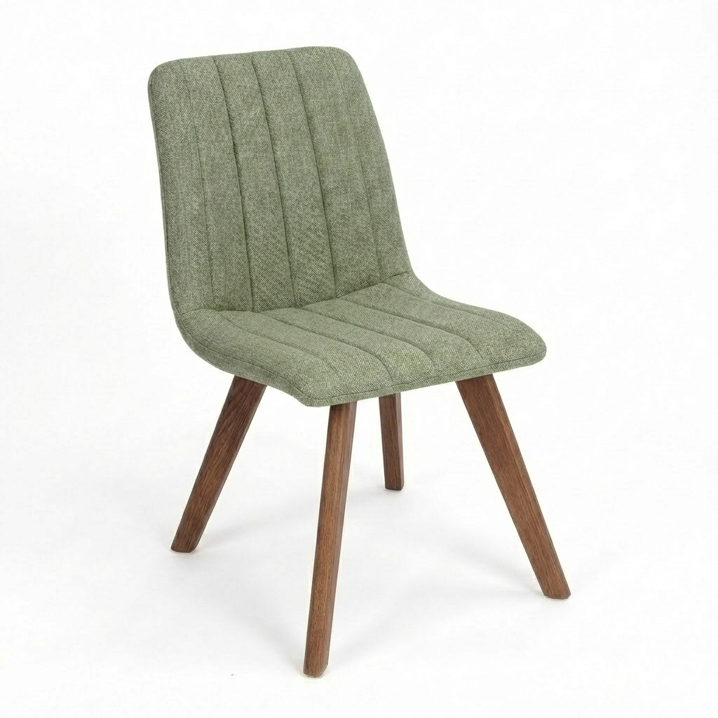 Cyber Homemake ● Silla Acolchada con Diseño de Canalado Juego de 4 (Verde)