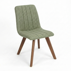 Cyber Homemake ● Silla Acolchada con Diseño de Canalado Juego de 4 (Verde)