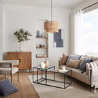 Juego de 2 Mesas de Centro de Cristal