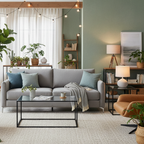 Juego de 2 Mesas de Centro de Cristal