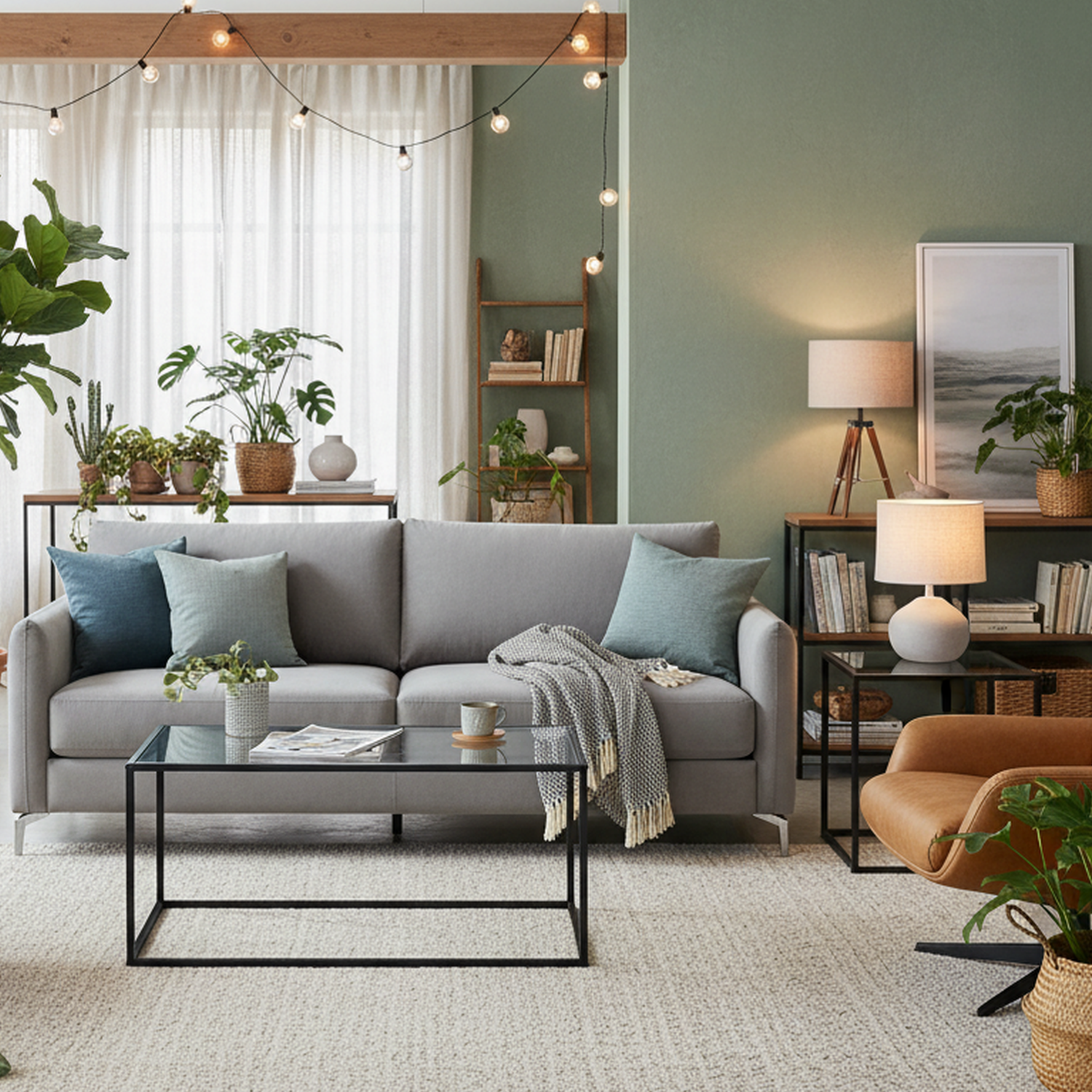 Juego de 2 Mesas de Centro de Cristal