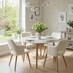 Cyber Homemake ● Silla de comedor con estampado abstracto verde