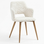 Cyber Homemake ● Silla de comedor con estampado abstracto verde