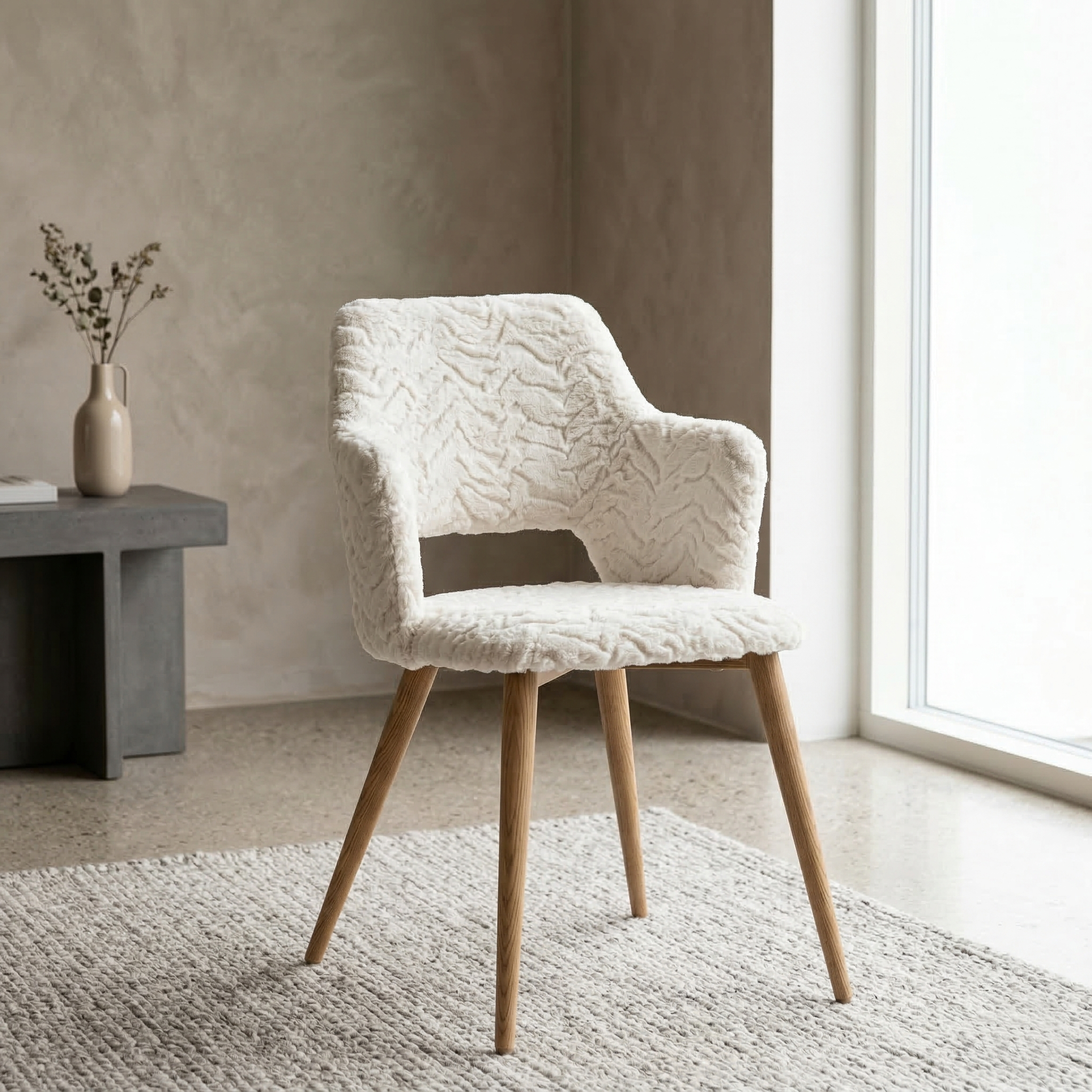 Cyber Homemake ● Silla de comedor con estampado abstracto verde