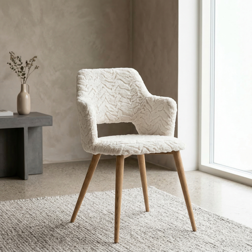 Cyber Homemake ● Silla de comedor con estampado abstracto verde