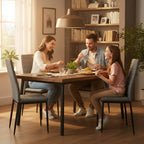 Juego de 4 Sillas de Comedor Contemporáneas en Gris
