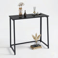 Mesa de Ordenador Plegable para El Hogar Ahorra Espacio 80 X 44 X 74 cm Negro
