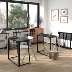 Mesa de Ordenador Plegable para El Hogar Ahorra Espacio 80 X 44 X 74 cm Negro