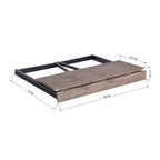 Mesa de Ordenador Plegable para El Hogar Ahorra Espacio 80 X 44 X 74 cm Negro Nuez