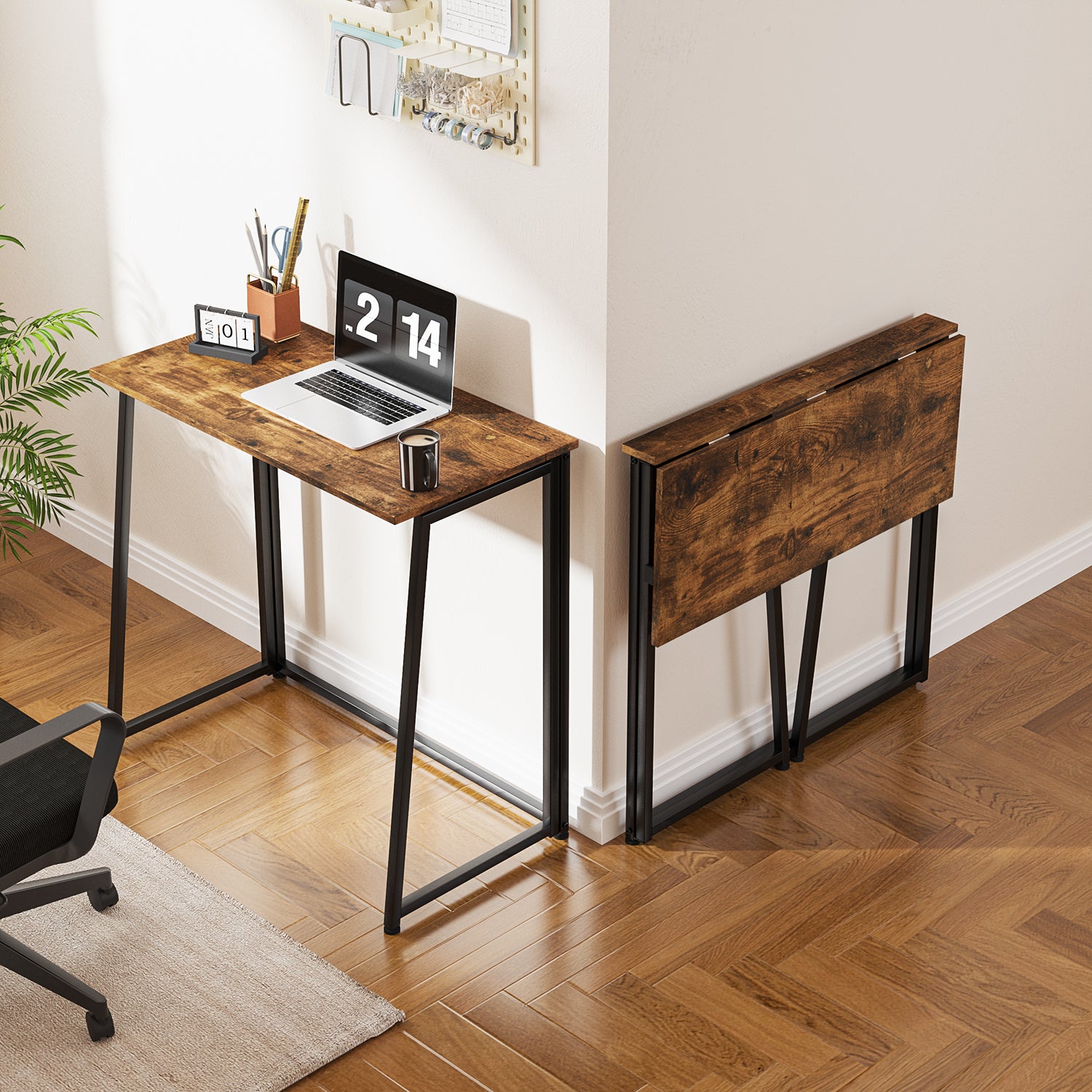 Escritorio Plegable con Ruedas 80 x 44 x 74 cm (Vintage)