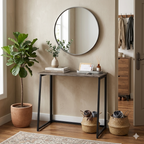 Mesa de Ordenador Plegable para El Hogar Ahorra Espacio 80 X 44 X 74 cm Negro Nuez