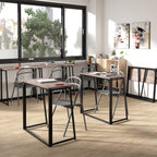 Mesa de Ordenador Plegable para El Hogar Ahorra Espacio 80 X 44 X 74 cm Negro Nuez