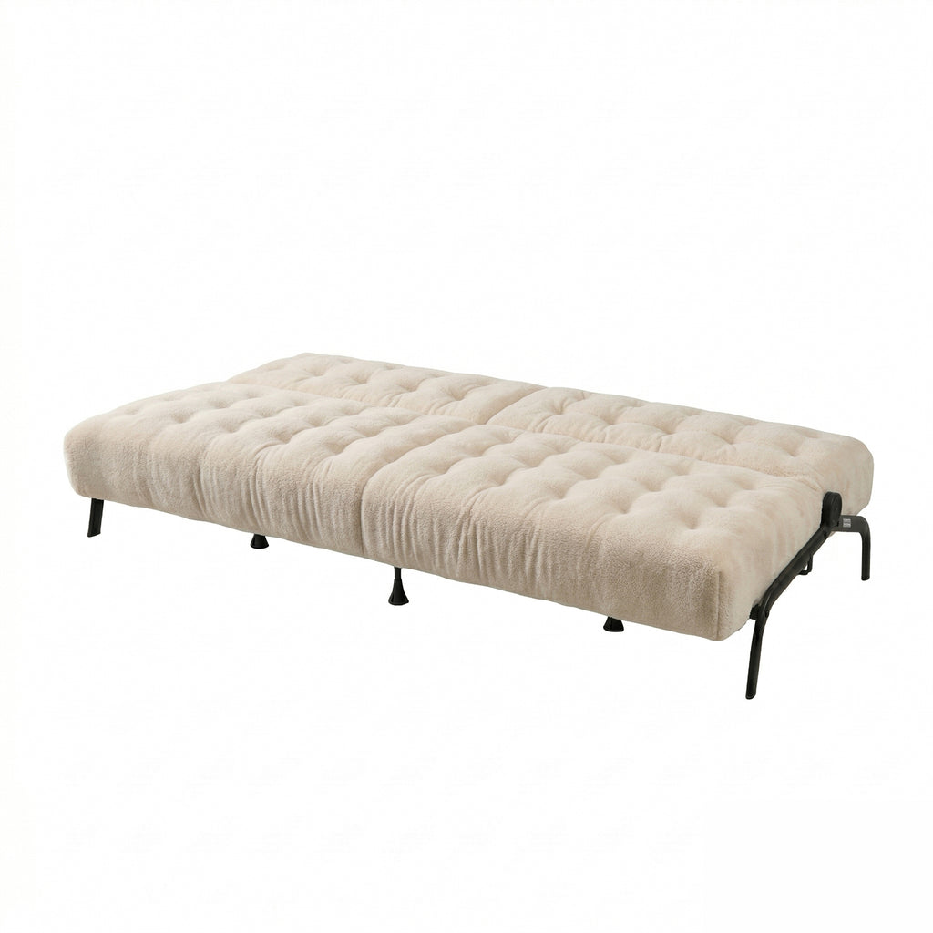 Cyber Homemake ● Sofá Cama Moderno sin Brazos con Muelles (Beige)
