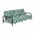 Cyber Homemake ● Multifuncional Sofá-Cama con Muelles (Geometría verde y blanca)