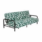 Cyber Homemake ● Multifuncional Sofá-Cama con Muelles (Geometría verde y blanca)