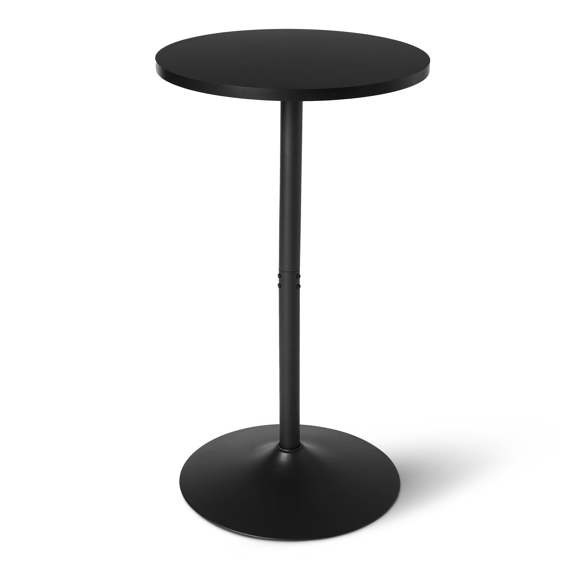 Mesa Alta Redonda de Altura Fija (Negro)
