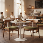 Mesa de Comedor Redonda Pequeña Eames de 2 a 4 Plazas Color Blanco