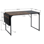 Escritorio de Bolsillo Moderno con Almacenaje 100 X 48 X 74 cm Marrón