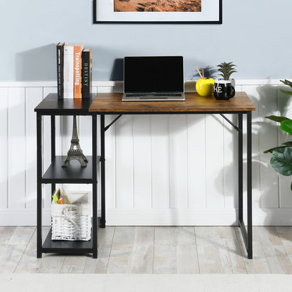 Escritorio de Almacenamiento Moderno 100 X 48 X 74 cm Marrón + Negro
