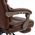 Cyber Homemake ● Silla Ejecutiva de Cuero Vintage con Reposapiés