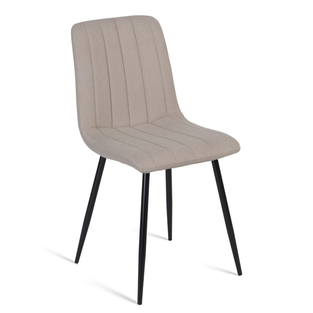 Juego de 4 Sillas para Comedor Beige