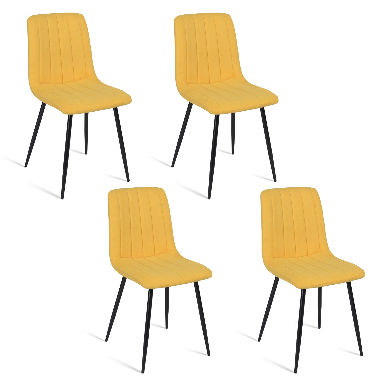 Amarillo Silla de Comedor