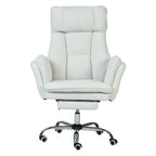 Silla de Oficina de Peluche Reclinable con Brazos Abatibles para Sentarte con Piernas Cruzadas