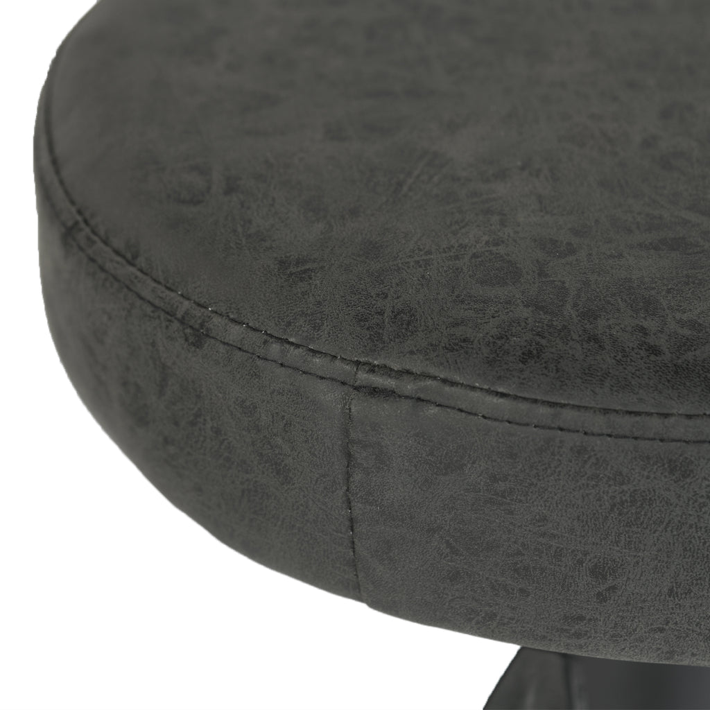 Conjunto de Mesa y Sillas de Bar Redondas Modernas (Negro)