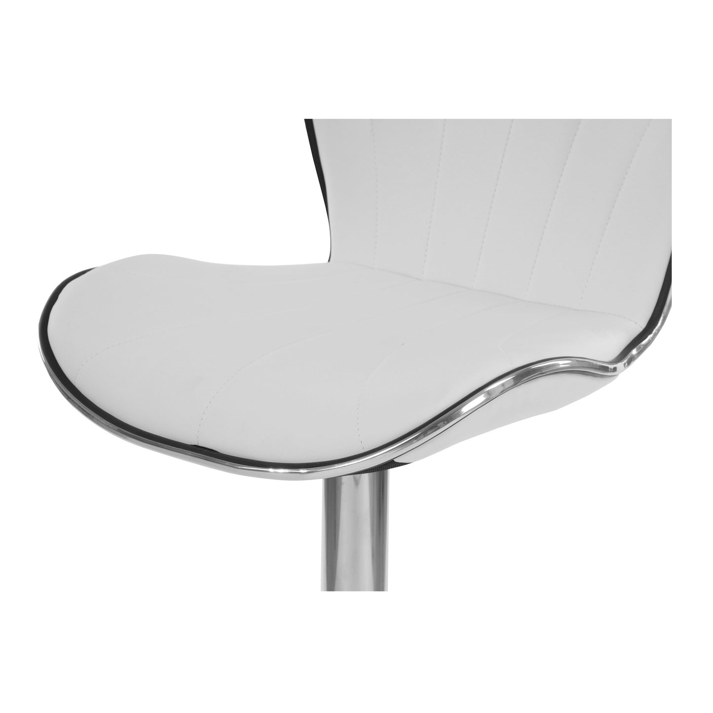 Taburetes de Bar Vintage de 2 Piezas Altura Ajustable Blanco