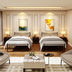 Marco de Cama de Metal Double 197x121cm