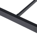 Estructura de Cama Individual de Metal sin Colchón Negro 194x98 cm