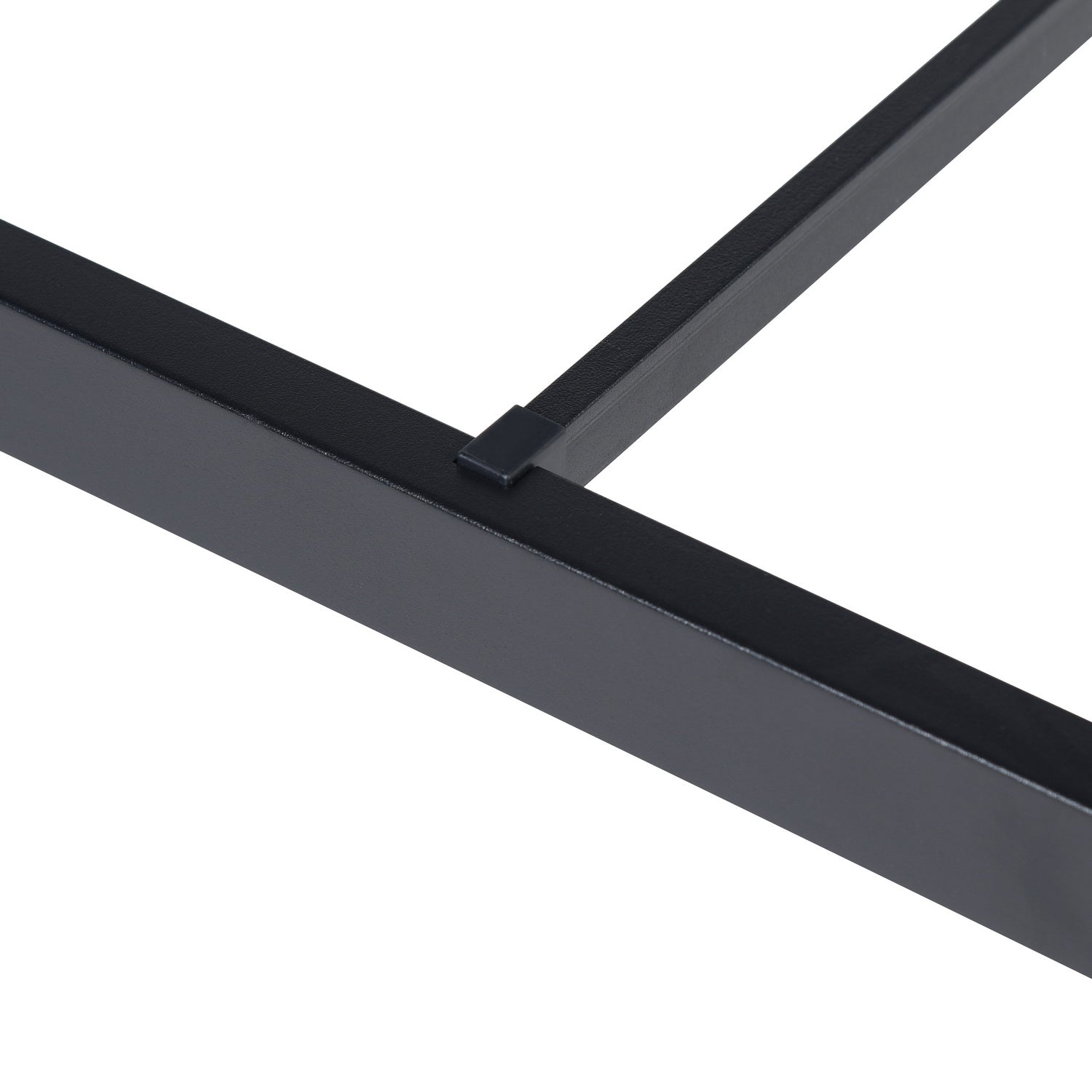 Estructura de Cama Individual de Metal sin Colchón Negro 194x98 cm