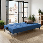 Sofá Cama Moderno con Muelles (Azul)