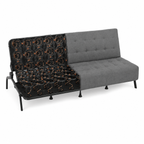 Sofá Cama Moderno con Muelles (Gris)