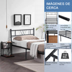 Base de Cama Individual de Metal