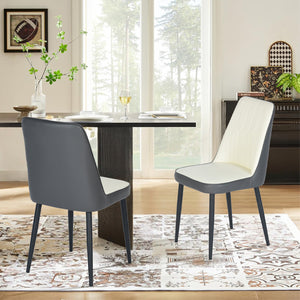 Sillas de Comedor Modernas y Cómodas de 2 Piezas para Comedor y Cocina Gris