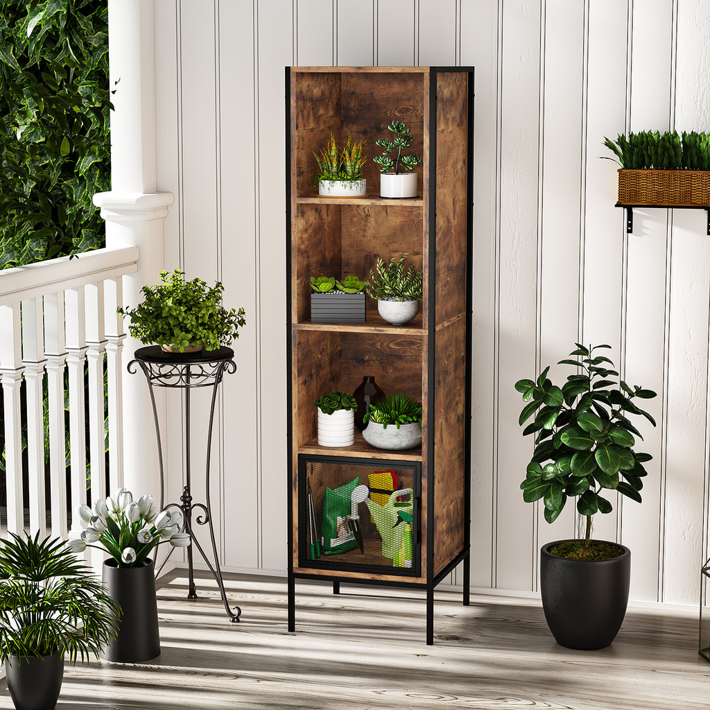 Armario de Almacenamiento Retro de Cuatro Niveles (Vintage)