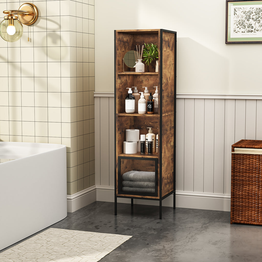 Armario de Almacenamiento Retro de Cuatro Niveles (Vintage)