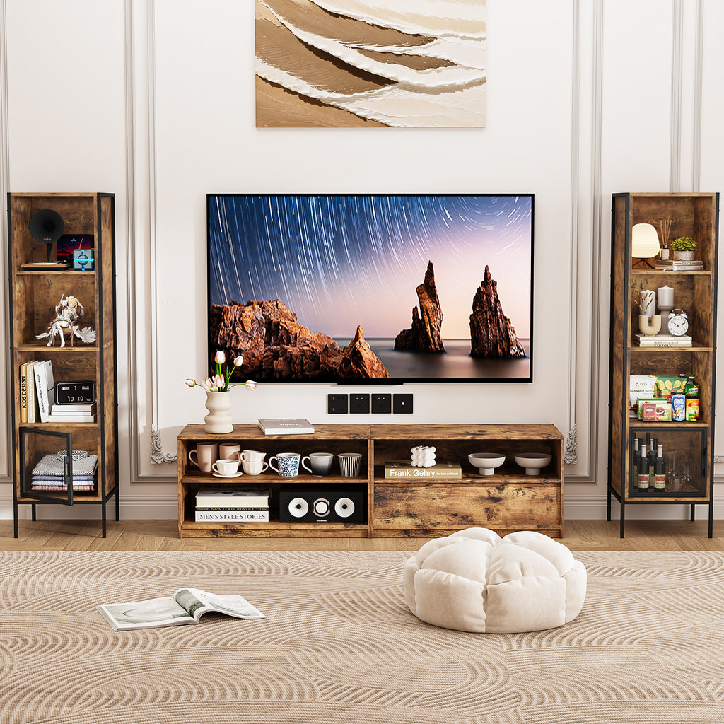 Armario de Almacenamiento Retro de Cuatro Niveles (Vintage)