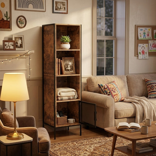 Armario de Almacenamiento Retro de Cuatro Niveles (Vintage)