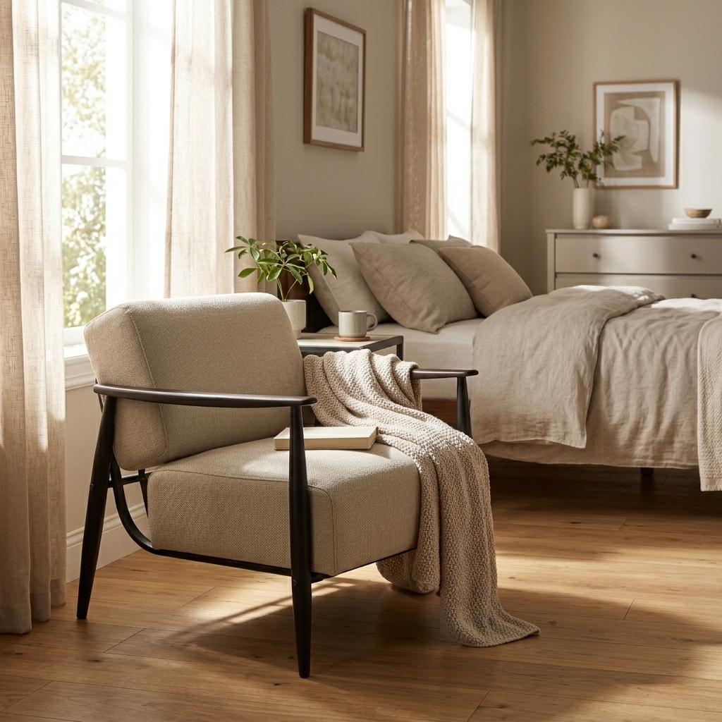 Sillón Individual de Pino Marrón Oscuro Spring
