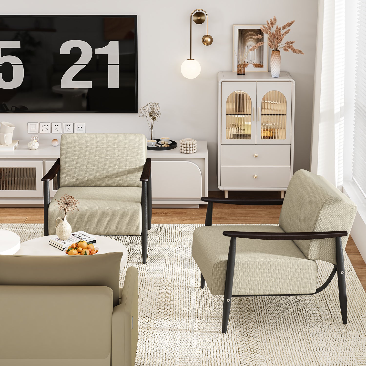 Sillón Individual de Pino Marrón Oscuro Spring