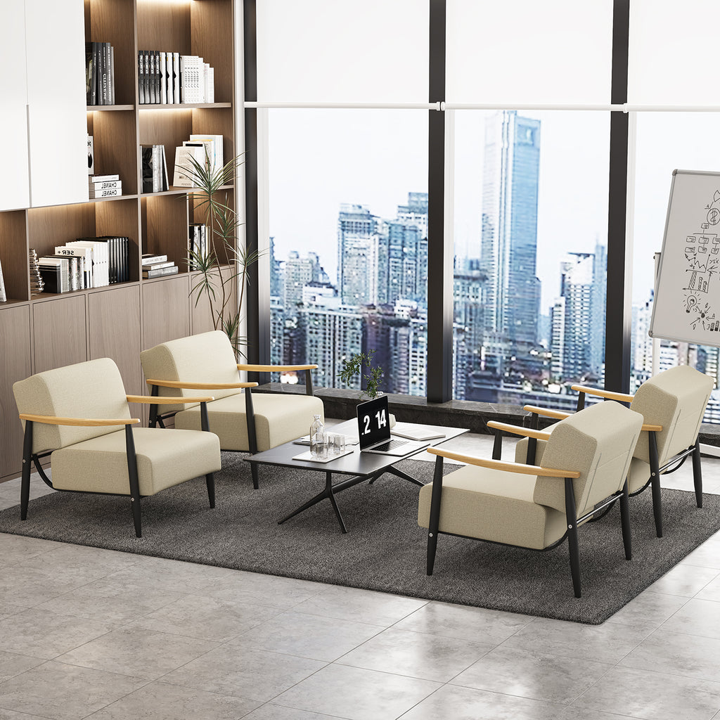 Sillón Individual de Pino Beige Spring