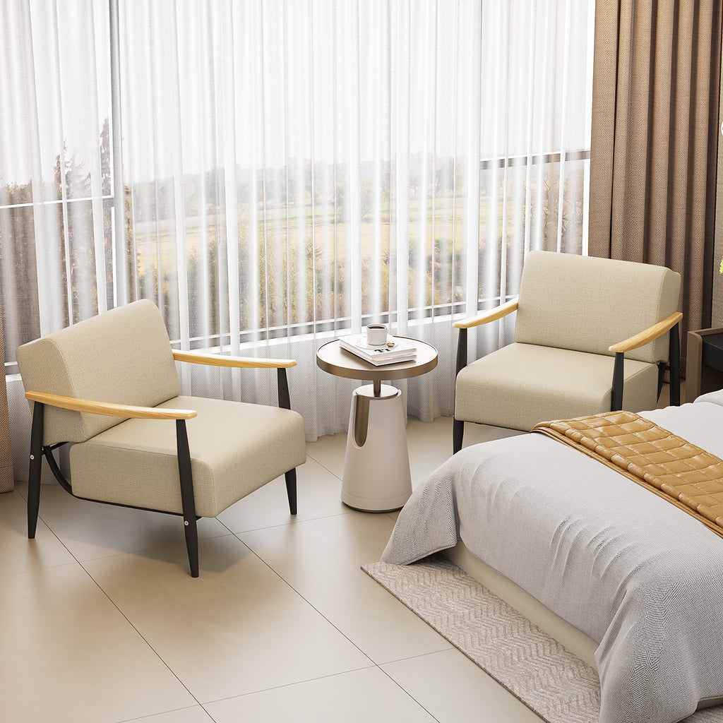 Sillón Individual de Pino Beige Spring