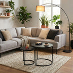 Set de 2 Mesas de Centro Negro