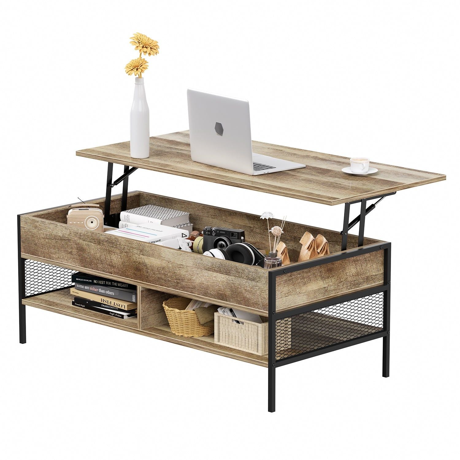 Marrón mesa de centro