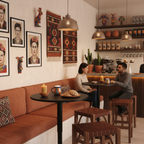 Mesa de Bar Redonda de 60 cm con Altura Ajustable y Base Cromada Giratoria Tubo Negro